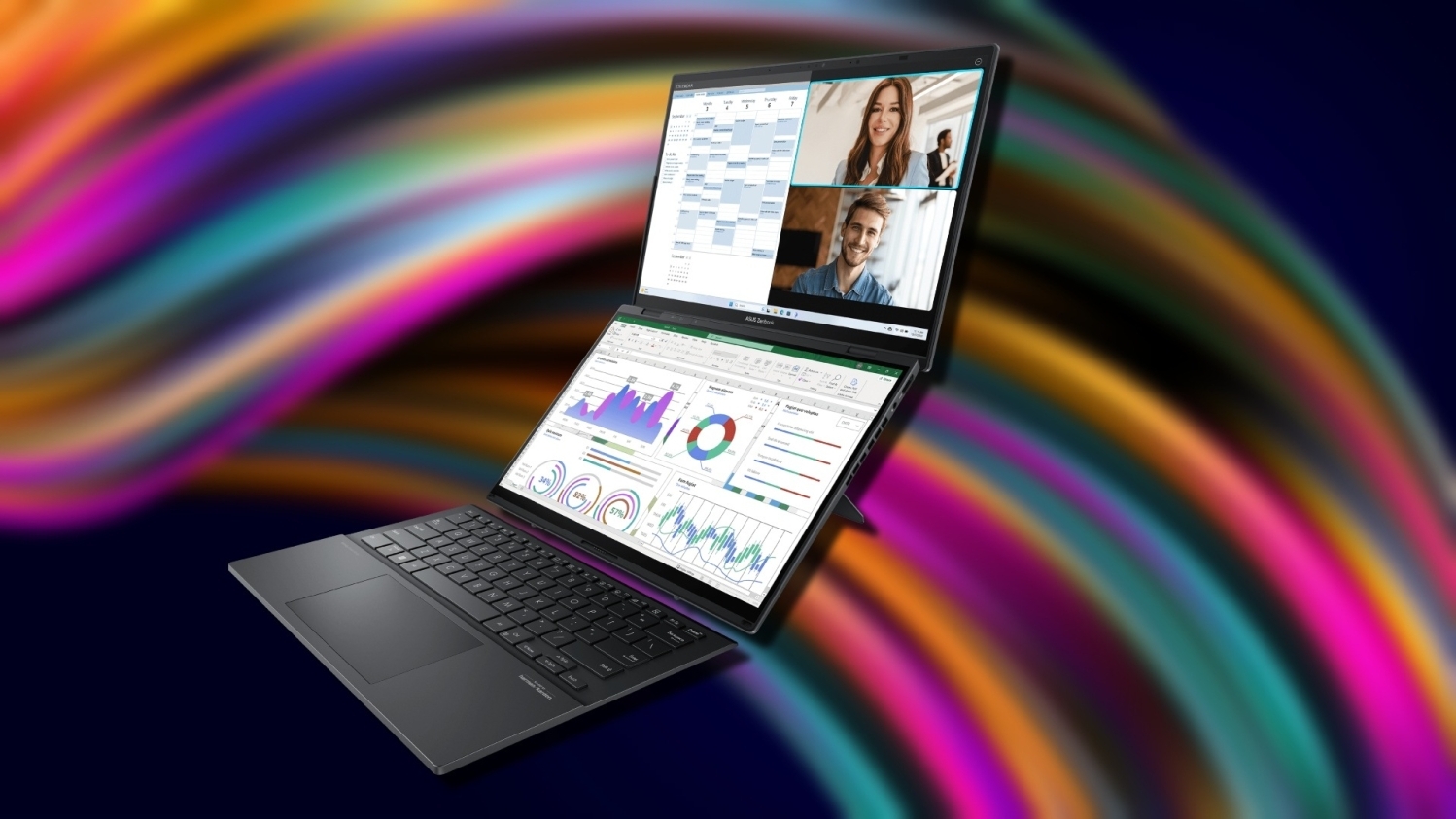 ASUS's Zenbook DUO is a new laptop with two 14-inch OLED