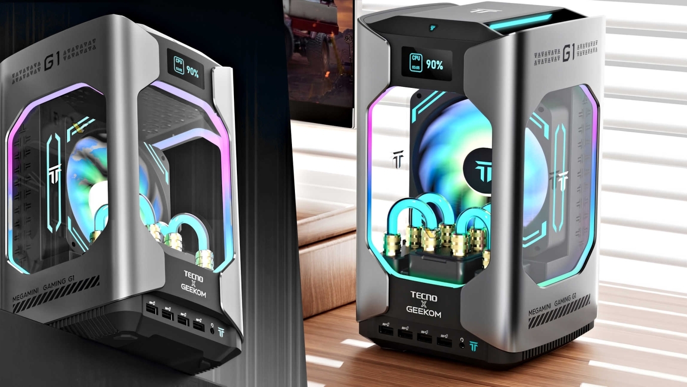 GEEKOM Mega Mini G1: water-cooled Mini-PC with Core i9-13900H, RTX