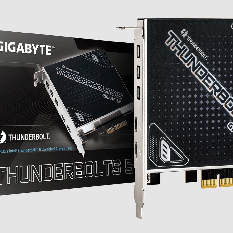 channels thunderbolt 6.5フィシュ GIGABYTE launches Thunderbolts 5 AIC with Thunderbolt 5 ports with