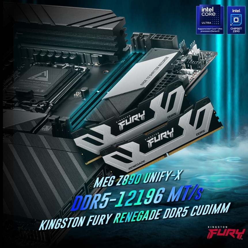 MSI's new MEG Z890 Unify-X motherboard with Kingston DDR5 RAM