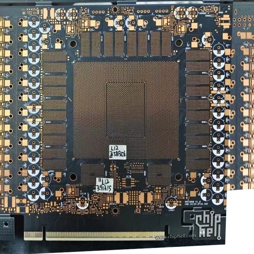 This could be the NVIDIA GeForce RTX 5090 PCB, shows gigantic