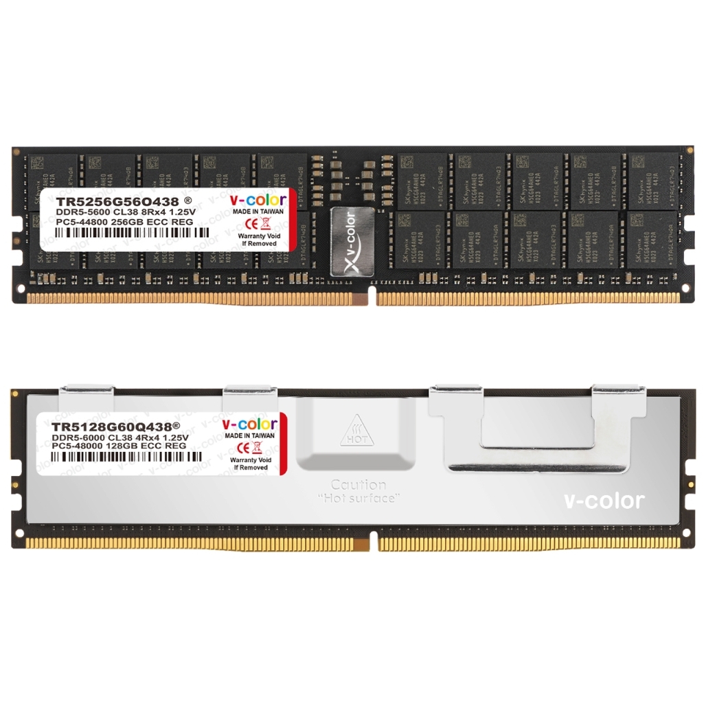 V-color unveils first overclockable 256GB DDR5 module