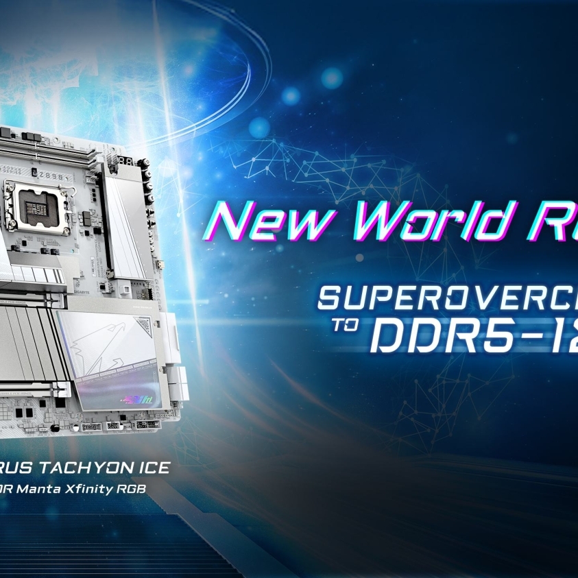 World record DDR5-12752 memory speed set on Z890 AORUS TACHYON ICE