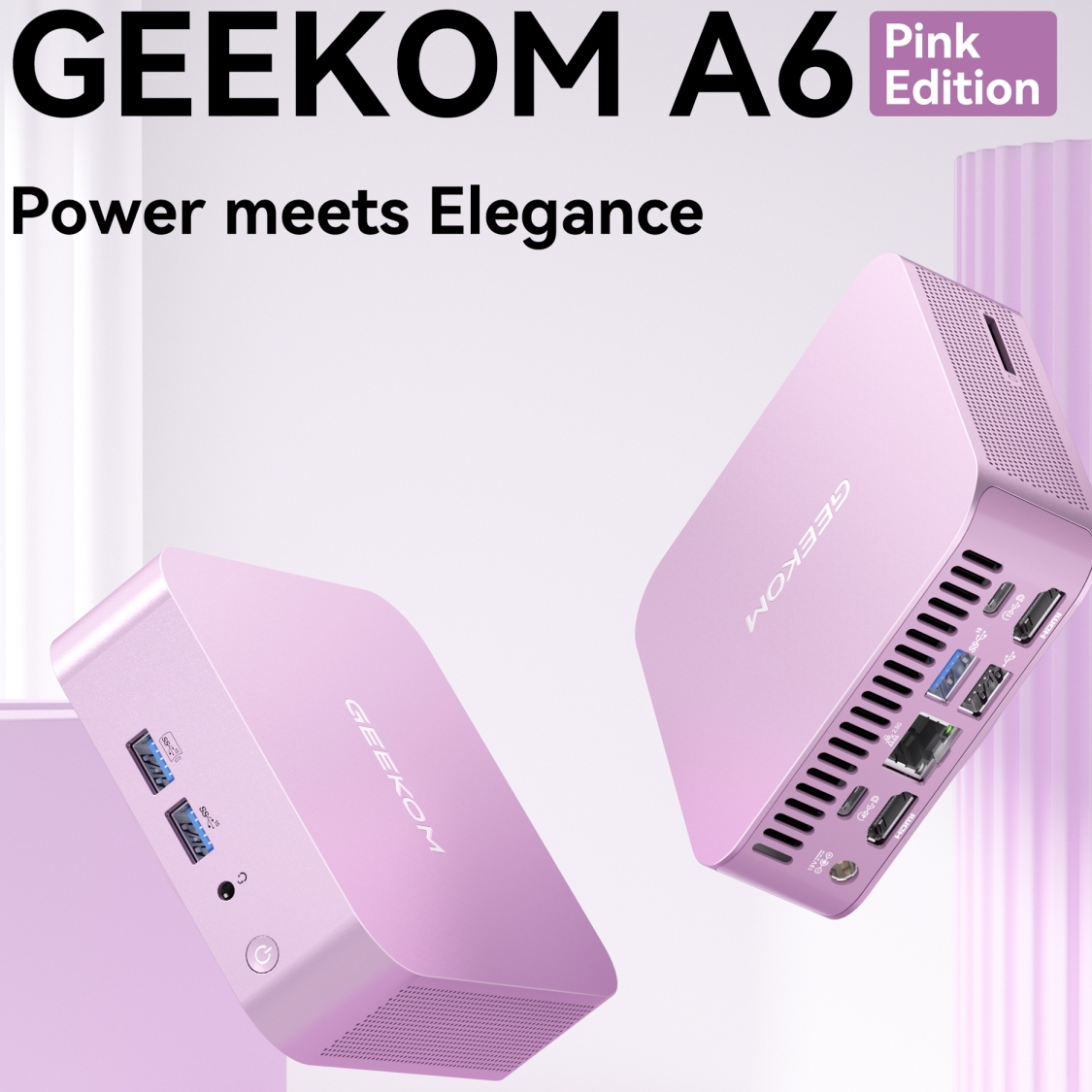 Save big on the GEEKOM A6 Pink Edition Mini PC with AMD's
