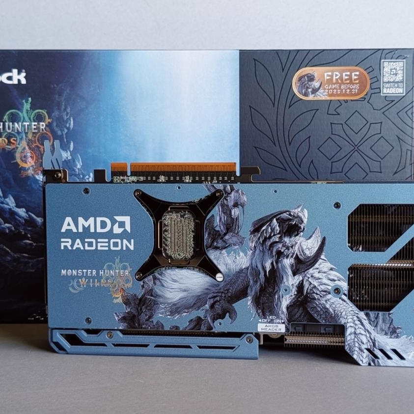 Unboxing ASRock's custom Radeon RX 9070 XT Monster Hunter Wilds