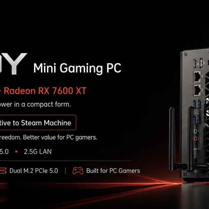 New Steam Machine rival offers a Ryzen 9 CPU and RX 7600 XT for