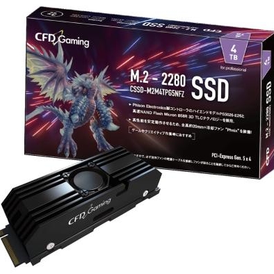 CFD - CFD　M.2 NVMe SSD SFT6000e CSSD-M2L4KSFT6KE　4096GB Amazon.co.jp: CFD SSD M.2 NVMe SFT6000e Series [PS5