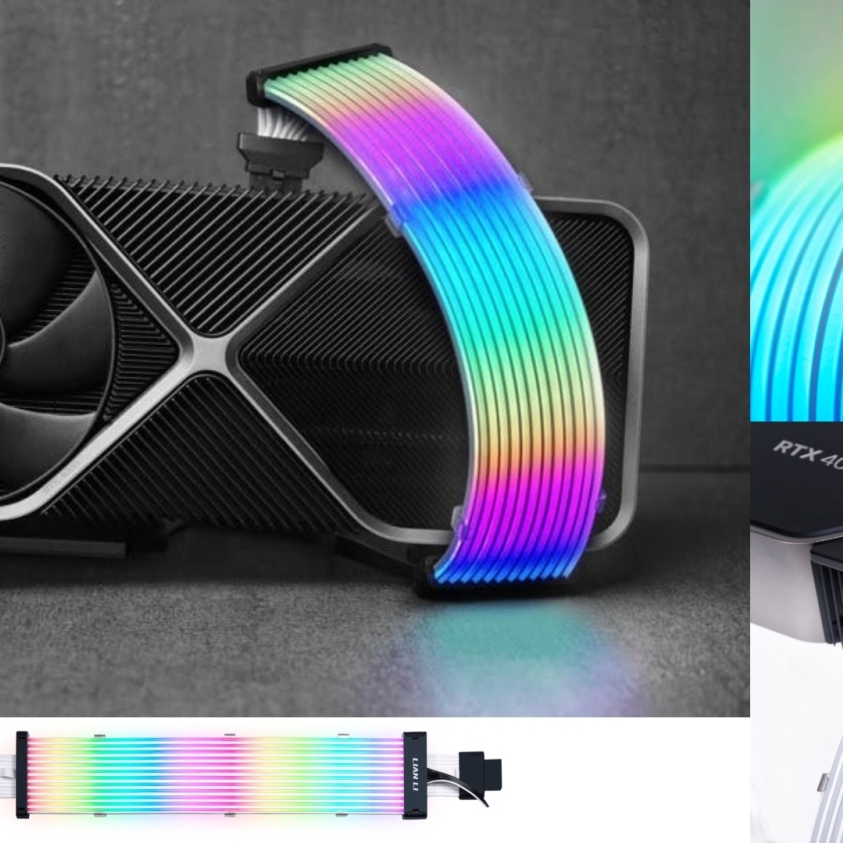 LIAN LI has custom GeForce RTX 40 Series 12VHPWR cables with RGB