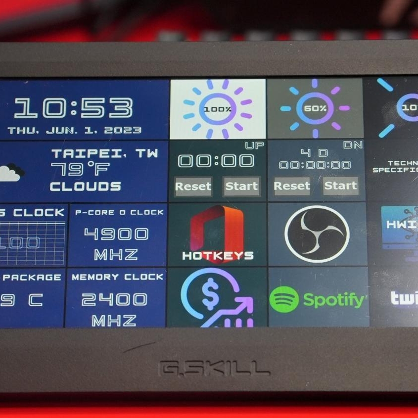 G.Skill announce the WigiDash PC Command Panel, the Stream Deck
