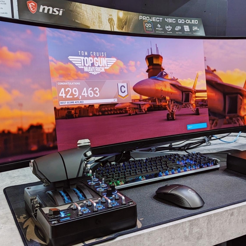 MSI showcases a 240Hz 49-inch ultrawide QD-OLED Concept Monitor at