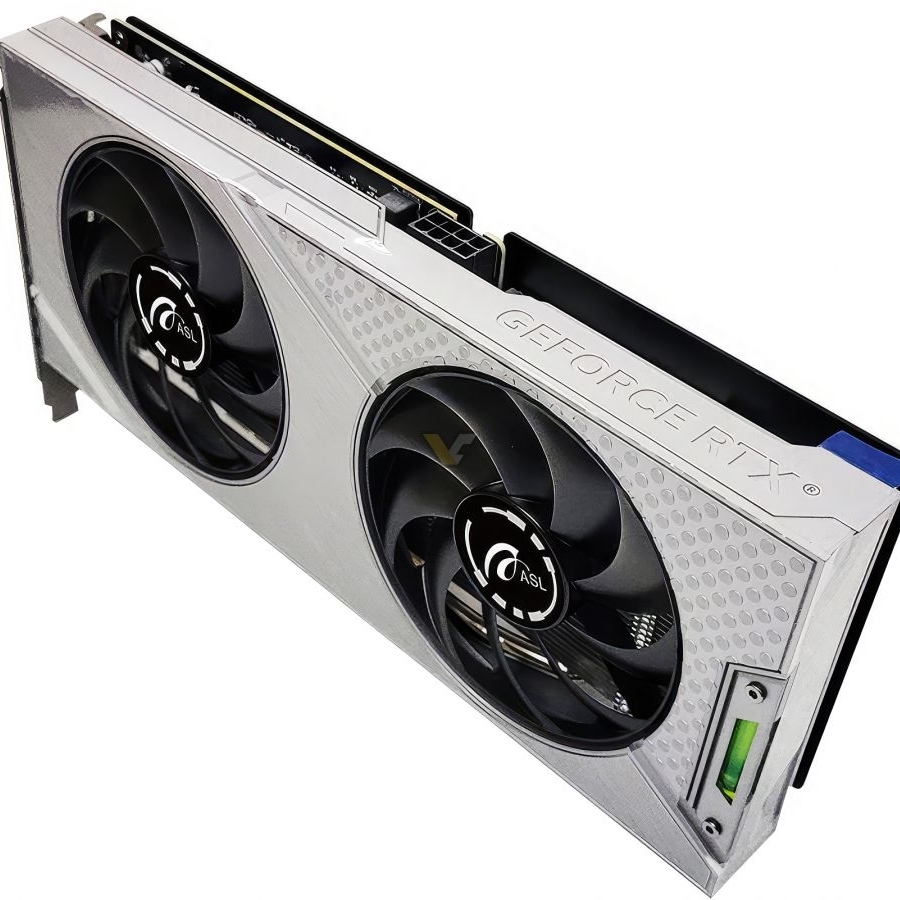 ASL's new GeForce RTX 4060 has a built-in spirit level, because
