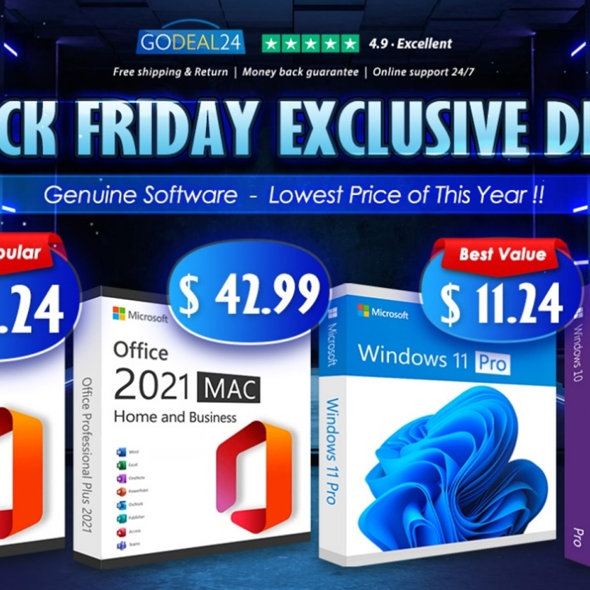 Black Friday 2023 Sale Finally Coming: Lifetime Office 2021 is Only $24.24,  Windows 10 and Windows 11 Pro as low as $6! (Sponsored) - CNX Software