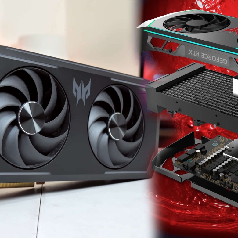 Acer's new Predator RTX 4090 with unique hybrid cooler, sucks in