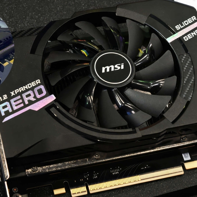 MSI teases M.2 XPANDER-AERO SLIDER Gen5: looks like a GPU, cools