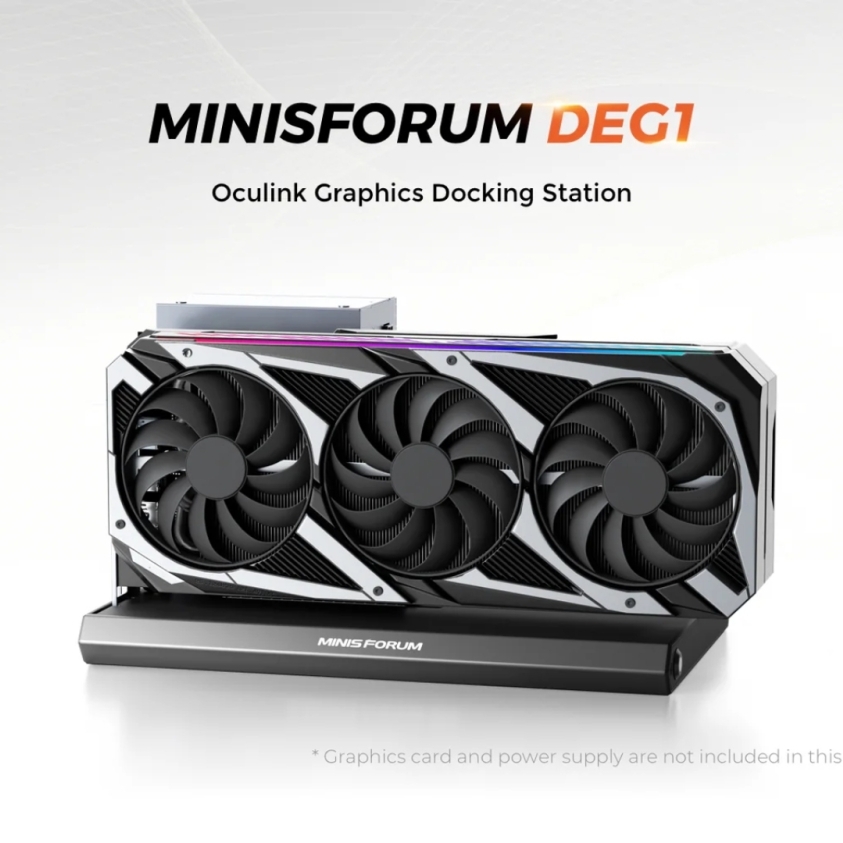 Minisforum DEG1 eGPU dock launches for $99, PCIe Gen 4 interface