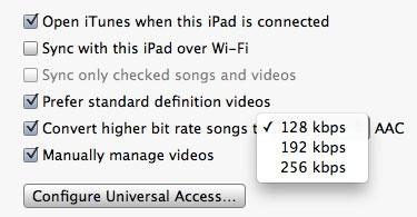 iTunes 10.6 has the option to sync 192kbps, 256kbps quality audio to devices | TweakTown.com iTunes 10.6 has the option to sync 192kbps, 256kbps quality audio to devices | TweakTown.com