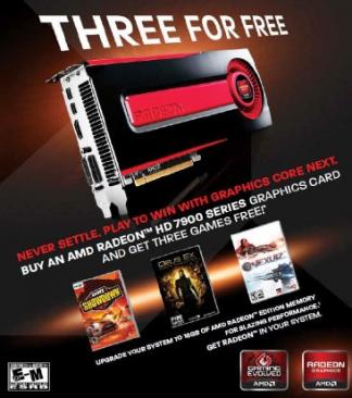 AMD drops pricing on their HD 7000 series, also offers Three for Free for HD 79xx cards - three free games! | TweakTown.com AMD drops pricing on their HD 7000 series, also offers Three for Free for HD 79xx cards - three free games! | TweakTown.com