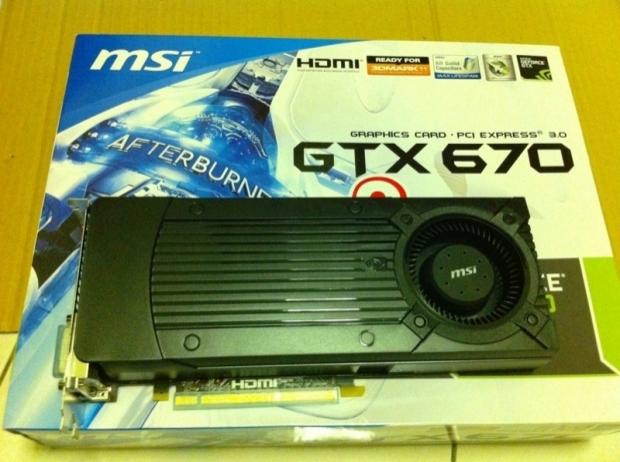Spotted: Ahead of it's May 10 unveiling, MSI's GEFORCE GTX 670 poses for the camera 10
