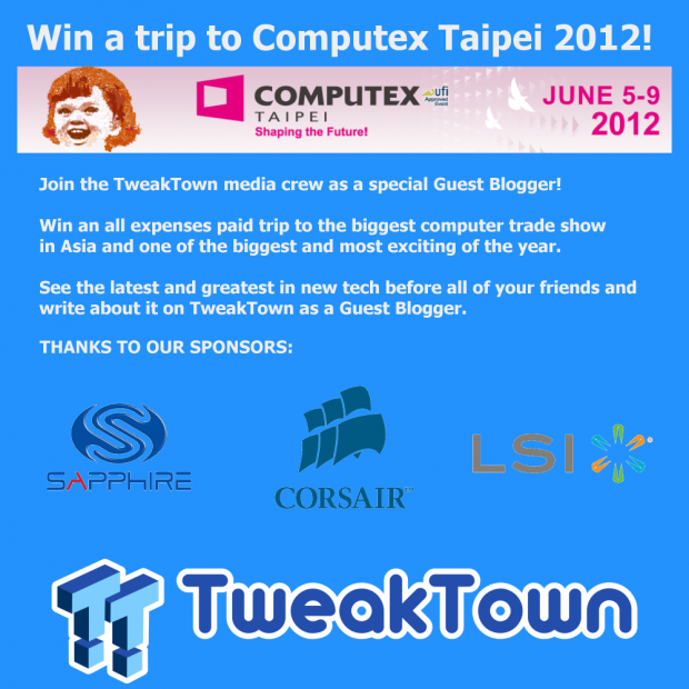Announcing the end date for the Win a trip to Computex contest! | TweakTown.com Announcing the end date for the Win a trip to Computex contest! | TweakTown.com