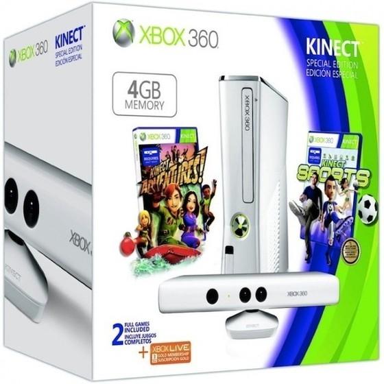  Xbox 360 4GB Console with Kinect : Unknown: Video Games