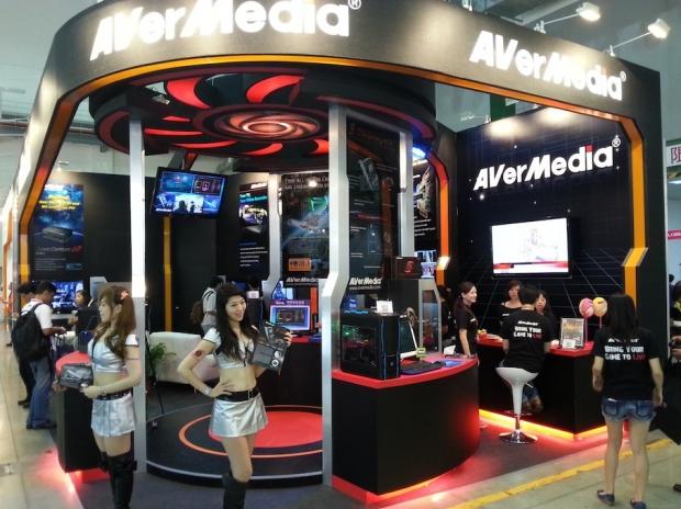 A peek at the AverMedia booth 01 A peek at the AverMedia booth 01