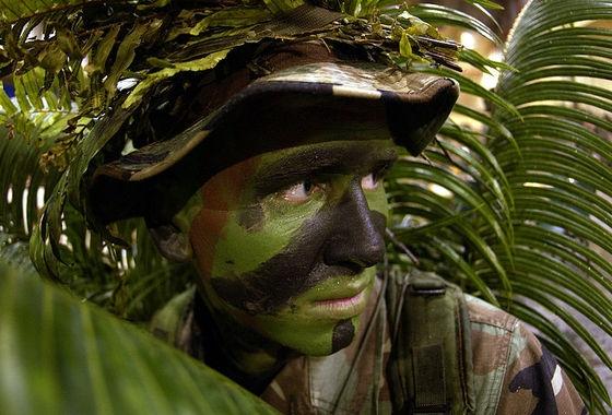 New camouflage face paint that 'resists intense heat from bombs'