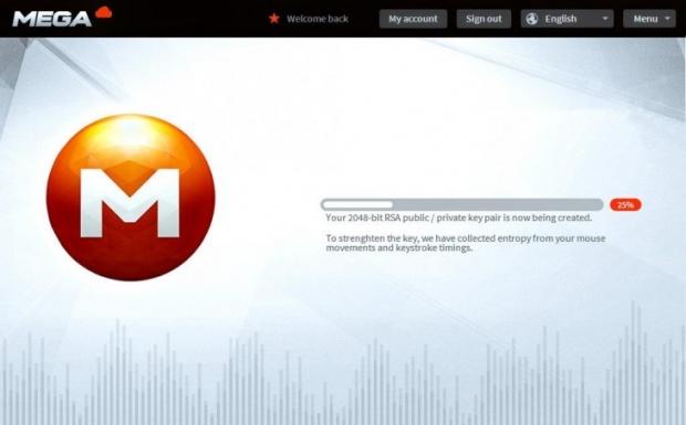Dotcom releases screenshots of the new Mega, will make use of 2048-bit RSA key 1 Dotcom releases screenshots of the new Mega, will make use of 2048-bit RSA key 1