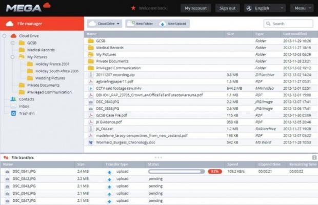 Dotcom releases screenshots of the new Mega, will make use of 2048-bit RSA key 3 Dotcom releases screenshots of the new Mega, will make use of 2048-bit RSA key 3