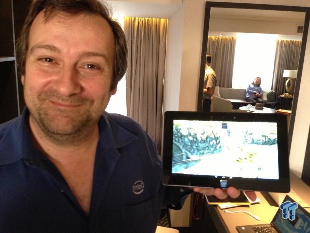 Intel Baytrail Android reference tablet running SkyCastle 2 at 2560 x 1440 1