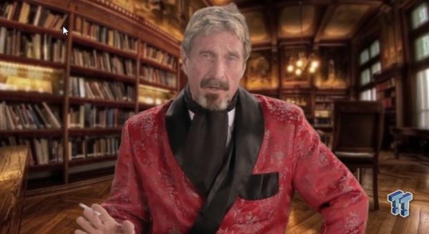 Open enlarged image John McAffee releases instructional video on how to uninstall McAffee antivirus software, probably NSFW | TweakTown.com