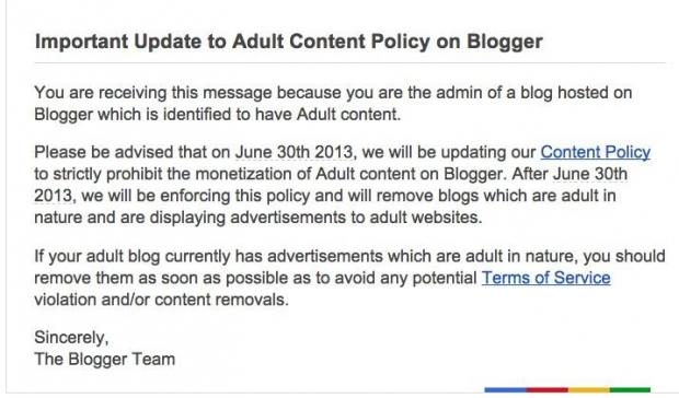 Google to remove all Blogger blogs that monetize via porn ads 2 Google to remove all Blogger blogs that monetize via porn ads 2