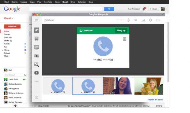 Google resurrects calling from Gmail with Hangouts, makes calls to the US and Canada free 1