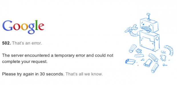 Google experiences outages earlier this morning, internet panics | TweakTown.com