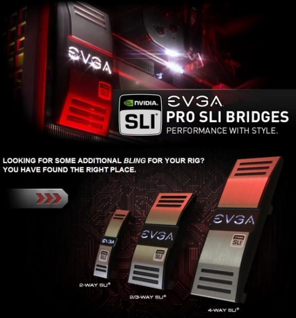 EVGA shows off Pro SLI bridge that will bring the bling to your GPUs 1 EVGA shows off Pro SLI bridge that will bring the bling to your GPUs 1