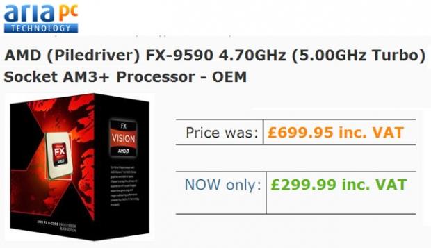 Open enlarged image AMD slashes price on its FX-9590 by $500, bringing it down to $400 | TweakTown.com