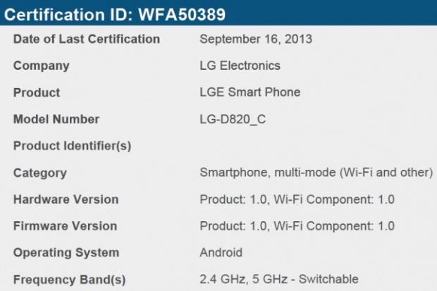 Open Gallery Nexus 5 model unveiled as LG-D820, two models included 05