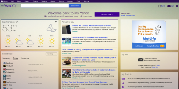 Yahoo revamps My Yahoo, could be possible replacement for iGoogle | TweakTown.com