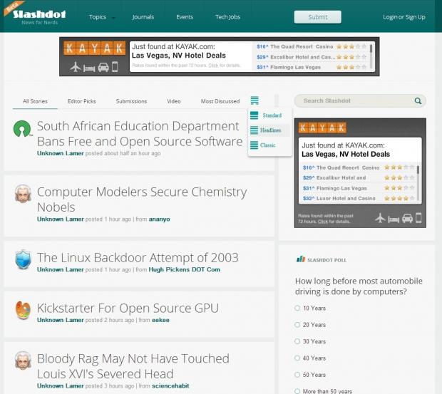 Slashdot launches redesigned website in beta form, we check it out 2 Slashdot launches redesigned website in beta form, we check it out 2
