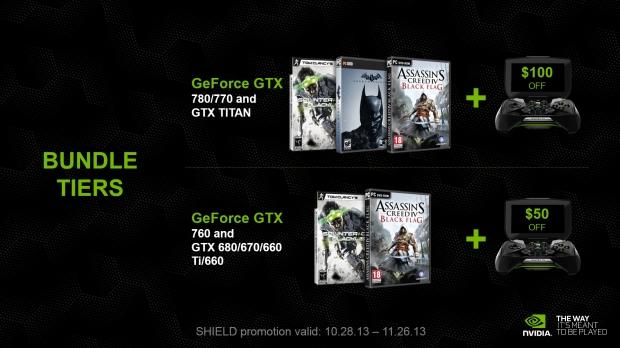 NVIDIA announces 2013 holiday game bundles, includes Shield discount | TweakTown.com