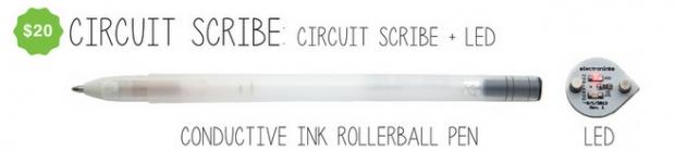 Circuit Scribe is a rollerball pen that writes in conductive ink 4 Circuit Scribe is a rollerball pen that writes in conductive ink 4