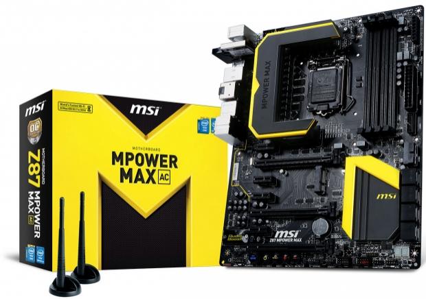 MSI unveils new Z87 MPower MAX AC motherboard, features 802.11 ac