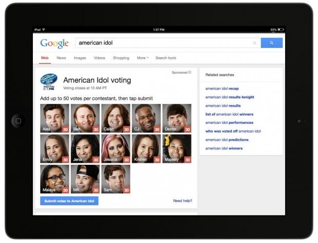 Open enlarged image Fox teams up with Google to make voting for American Idol easier | TweakTown.com