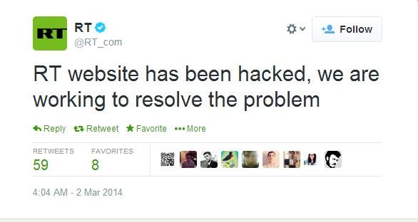 Hackers compromised RT.com to replace the word 'Russian' with 'Nazi' 2 Hackers compromised RT.com to replace the word 'Russian' with 'Nazi' 2