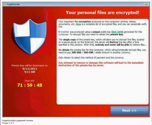 Study: Forty percent of those hit with Cryptolocker ransomware pay up | TweakTown.com