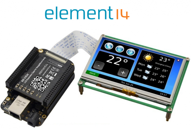 Element14 now offers 7 and 4-inch LCD screens for Beagle Bone boards | TweakTown.com