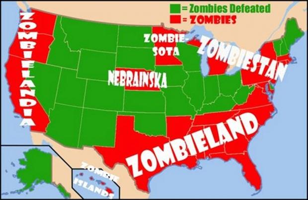 States ranked on how likely they are to survive a zombie attack 1