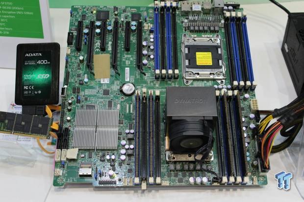 ADATA demo's DDR4 and SandForce SF3700 SSD at Computex 2014 02