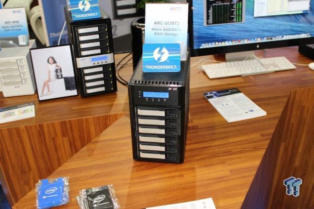 Areca displays new 12Gb/s RAID controller and Thunderbolt 2 enclosures 02