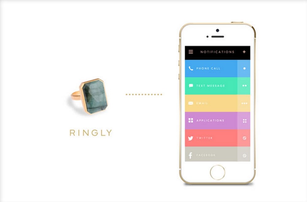 Ringly smart ring alerts users of calls, texts, and email