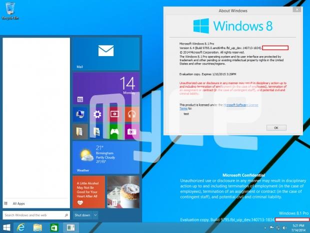 Leaked Windows 9 screenshot shows us the new, new Start Menu 03